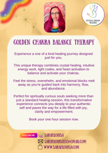 Load image into Gallery viewer, Golden Chakra Balance Therapy