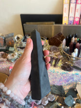 Load image into Gallery viewer, Pyrite and Shungite Obelisk
