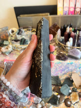 Load image into Gallery viewer, Pyrite and Shungite Obelisk