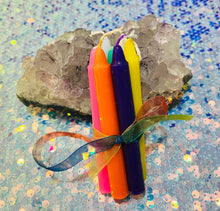 Load image into Gallery viewer, Rainbow Spell Candle Bundle - Mystical Rainbow Treasures