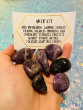 Load image into Gallery viewer, Large Amethyst Tumble Stones - Mystical Rainbow Treasures