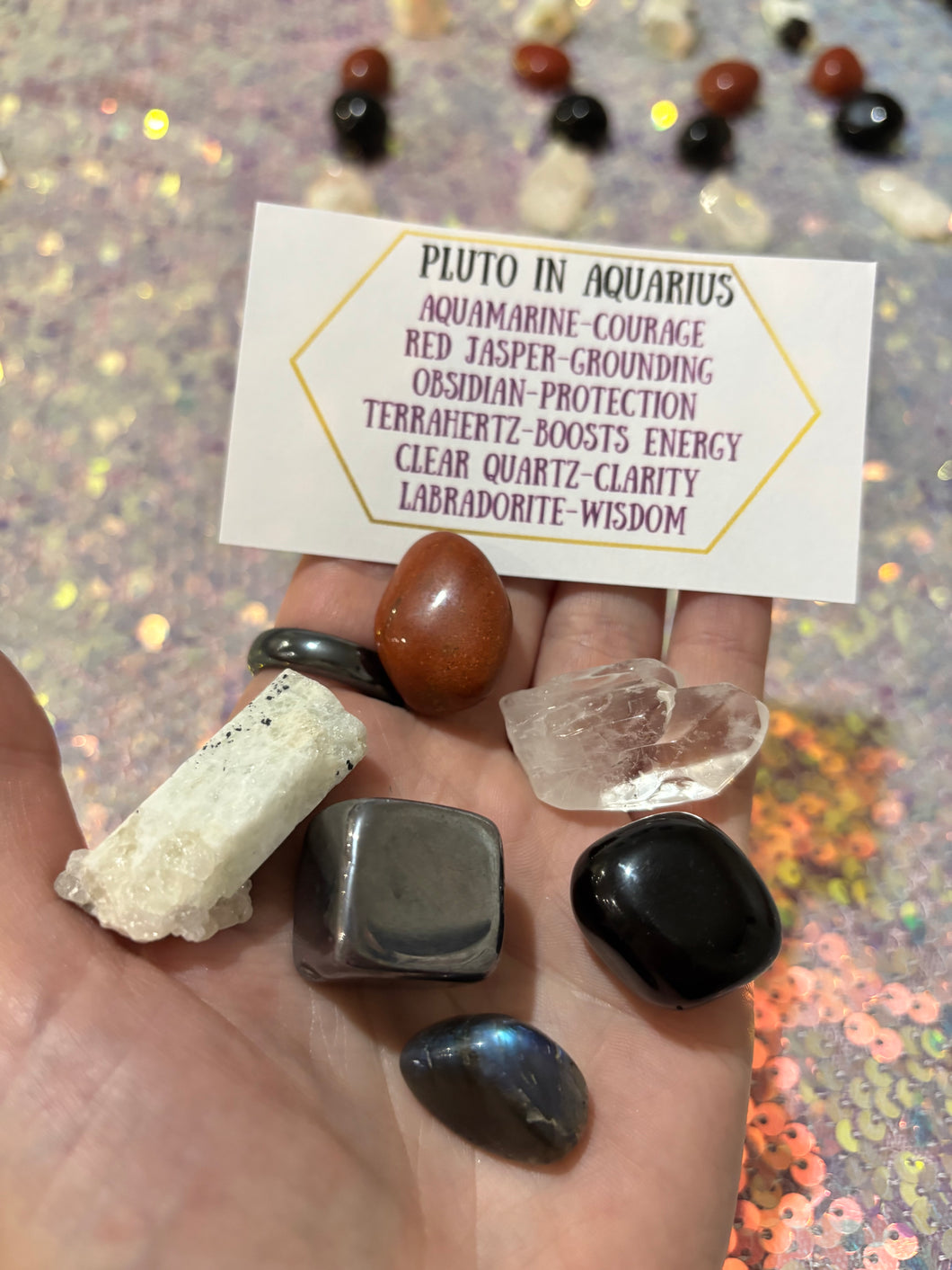 Pluto In Aquarius Crystal Pack