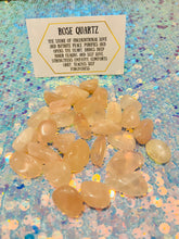 Load image into Gallery viewer, Small Rose Quartz Tumblestones-WEBSITE EXCLUSIVE   4 for £3.00! - Mystical Rainbow Treasures 
