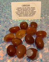 Load image into Gallery viewer, Carnelian Tumble Stones - Mystical Rainbow Treasures 
