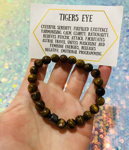 Tigers Eye Bracelet - Mystical Rainbow Treasures 