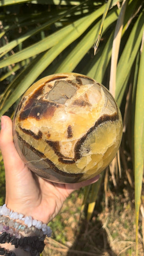 Giant Septarian Sphere - Mystical Rainbow Treasures 