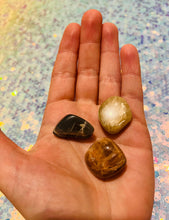 Load image into Gallery viewer, Moonstone Trio Tumble Stone Set-WEBSITE EXCLUSIVE - Mystical Rainbow Treasures 
