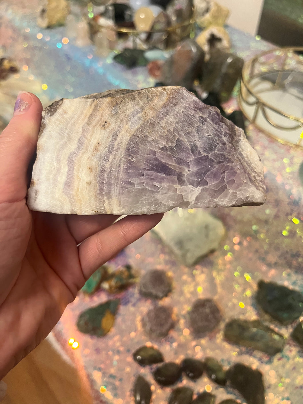 amethyst crystal slice