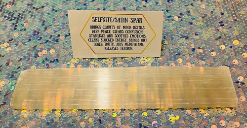 Selenite/Satin Spar Charging Plates - Mystical Rainbow Treasures 