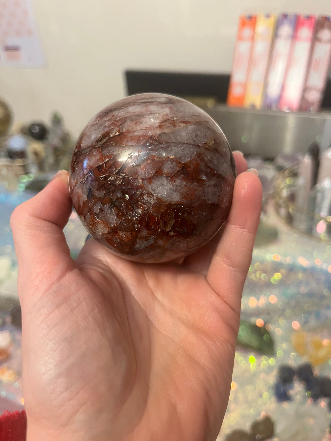 Fire Quartz Sphere